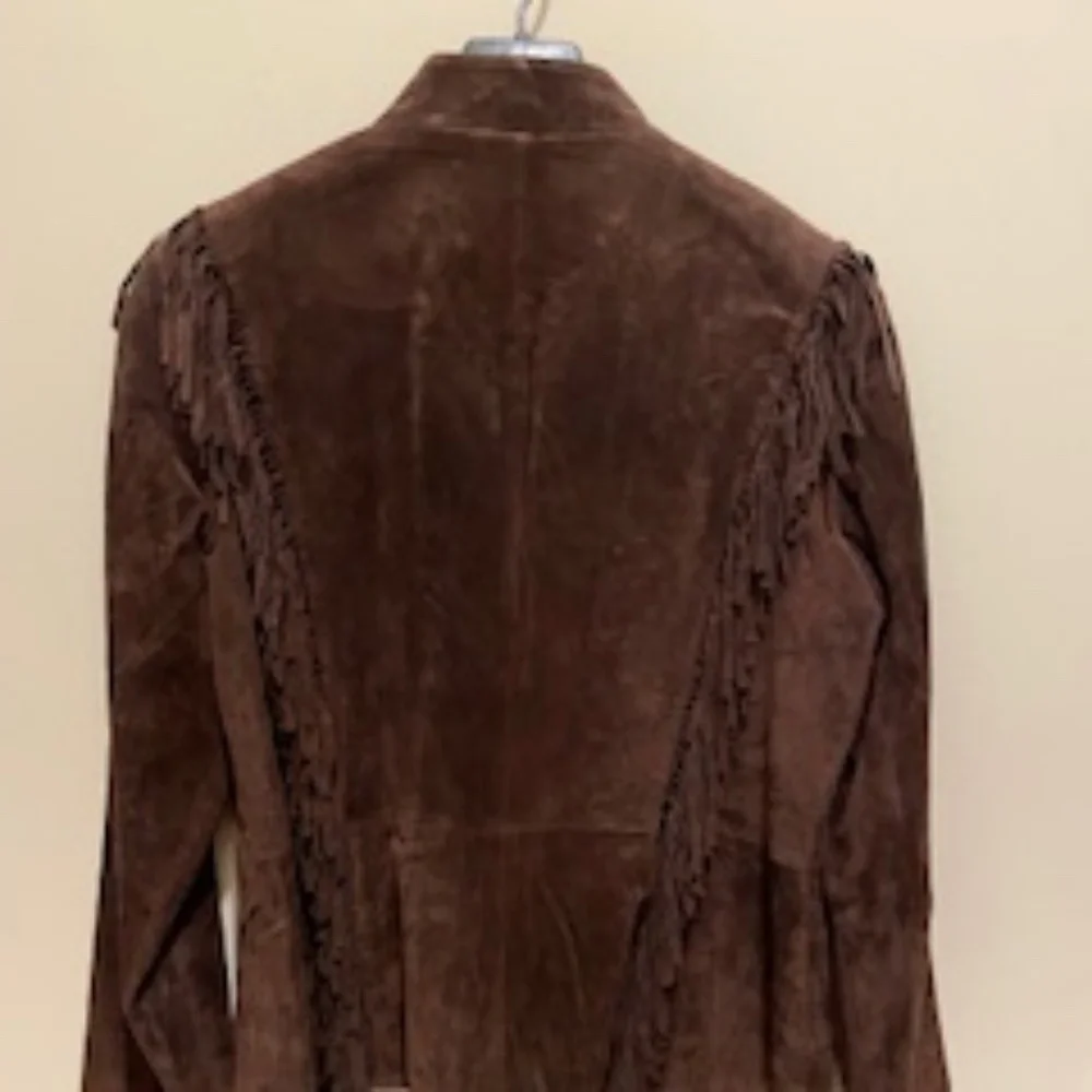 a' la carte - Brown Suede Jacket - Size Small - Picture 4 of 12